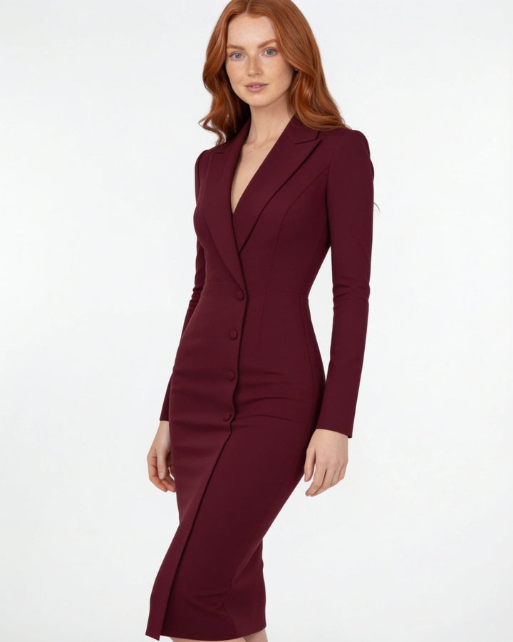 Serena Tailored Blazer Midi Dress