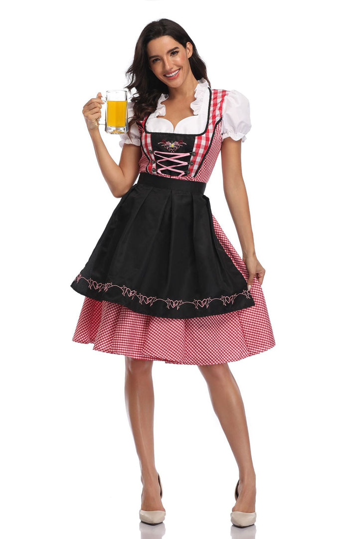 Dagmar Gingham Oktoberfest Dirndl Dress