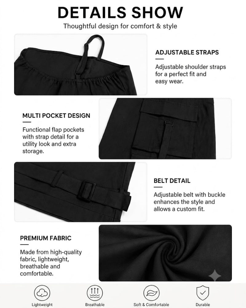 Amelie Utility Cargo Jumpsuit