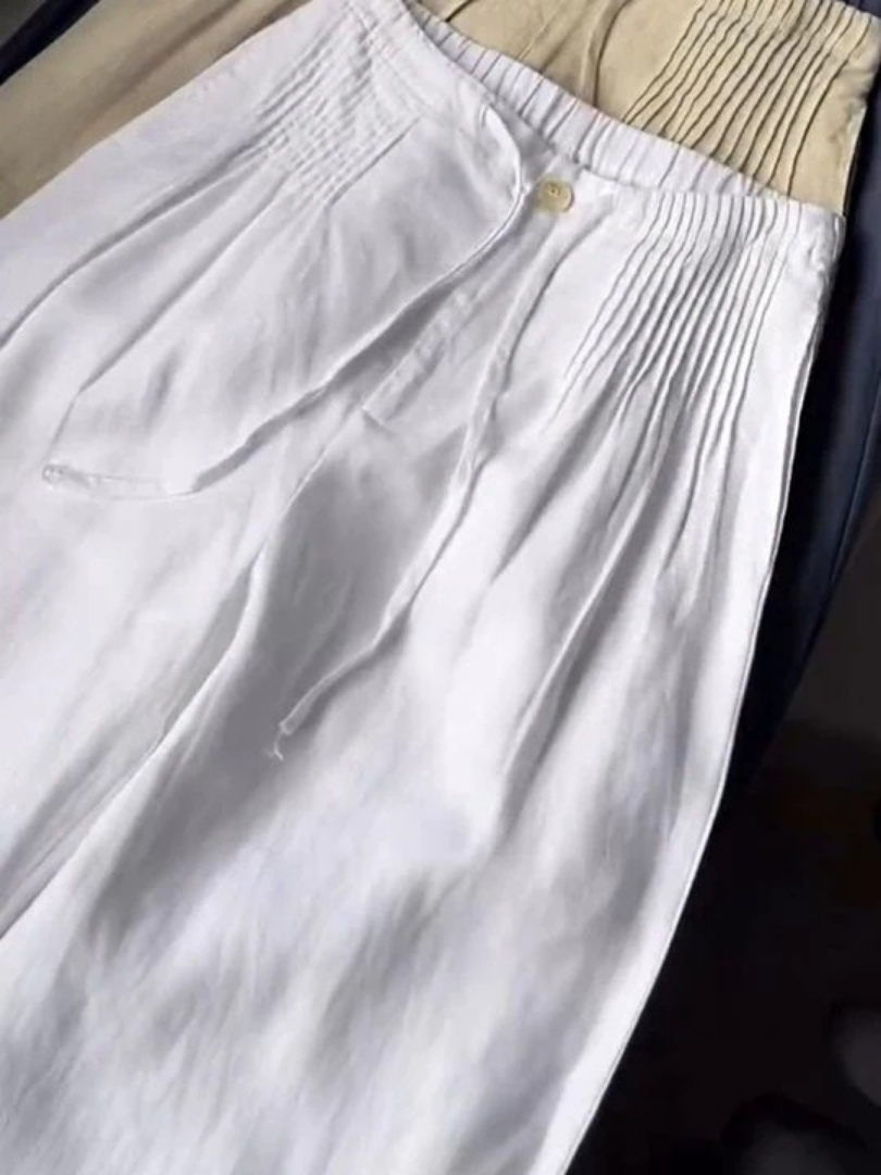 Annabelle Drawstring Wide Leg Pants