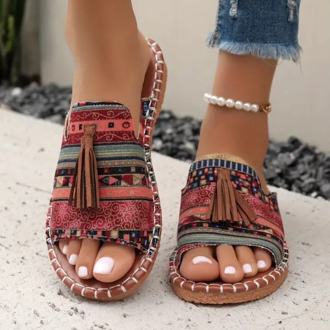 Robin Nomad Tassel Slide Sandals