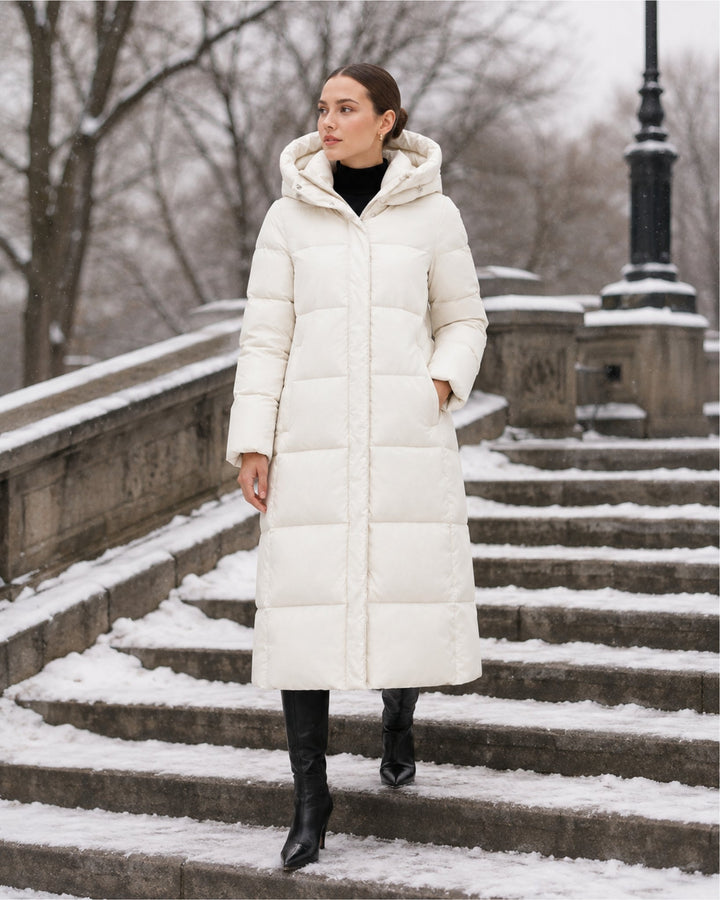 Milena Sculpted Longline Puffer Coat