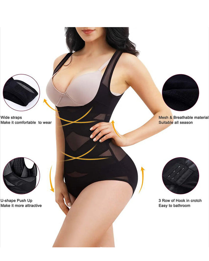 Starr Mesh Contour Shapewear Bodysuit