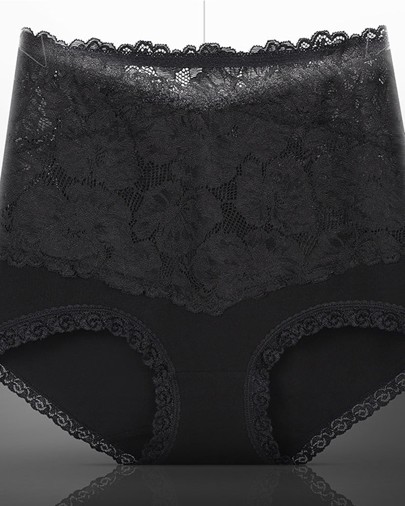 Beth Floral High Waist Brief Panties