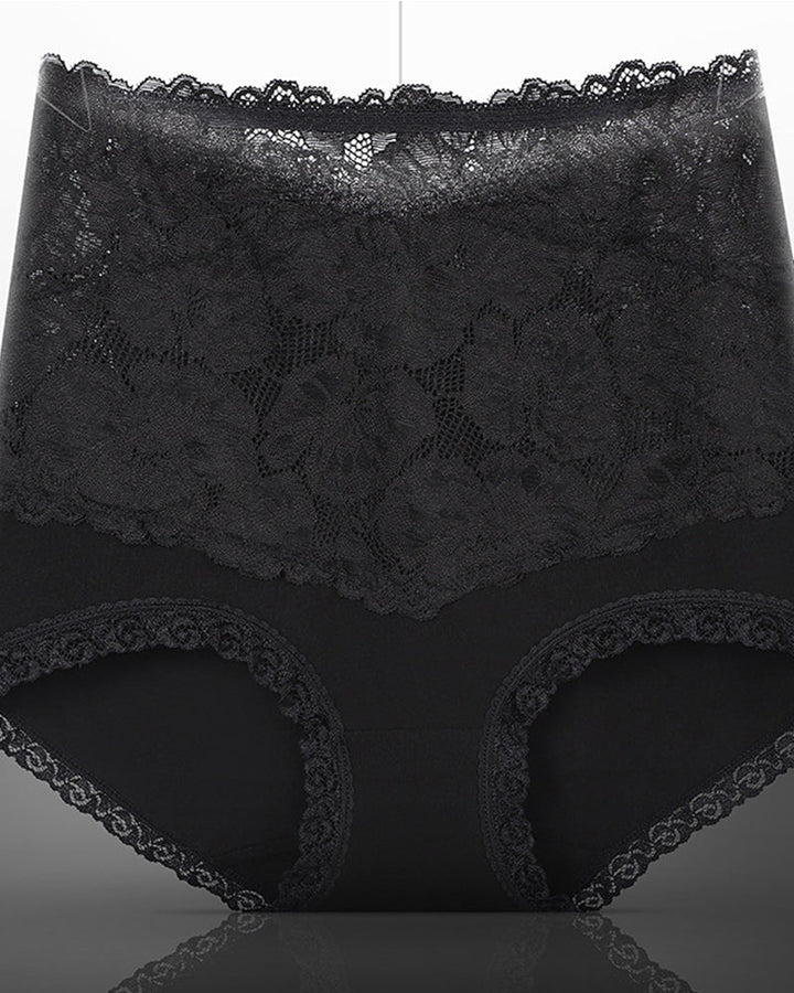 Beth Floral High Waist Brief Panties