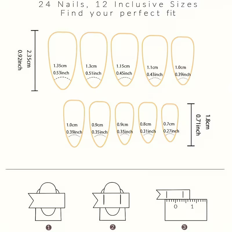 Pastel Smiley Press-On Nails