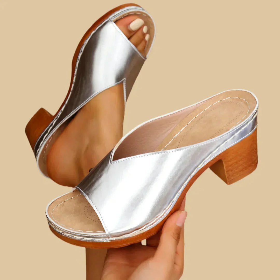 Lisa Marbella Slip-On Heeled Sandals
