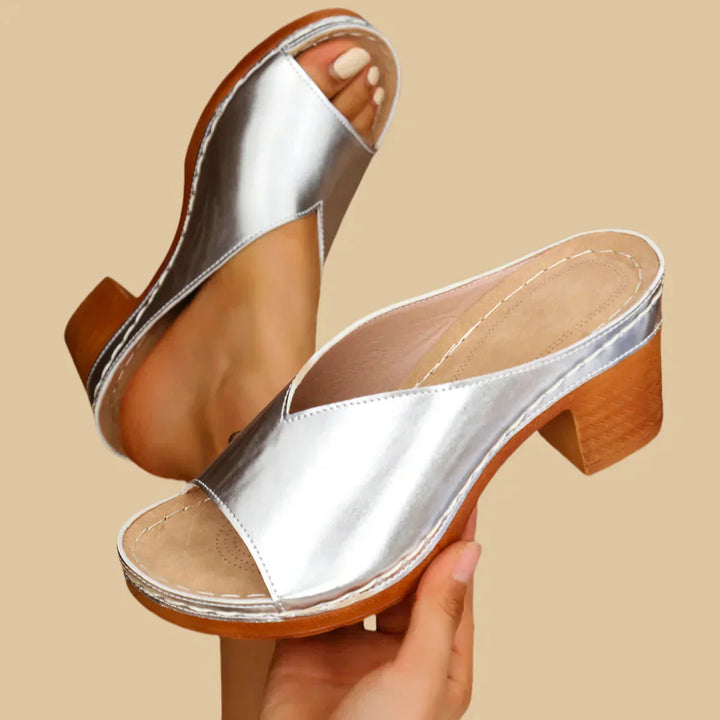 Lisa Marbella Slip-On Heeled Sandals