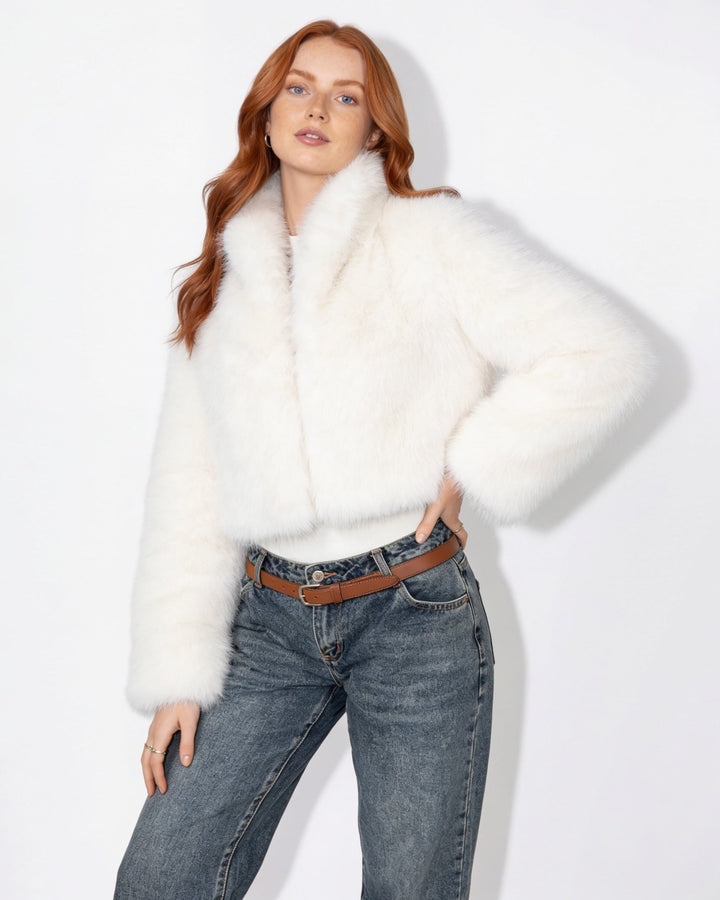 Tori Plush Cropped Jacket