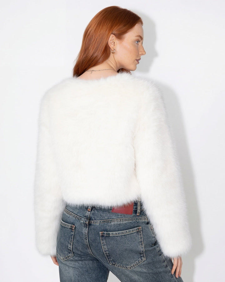 Tori Plush Cropped Jacket