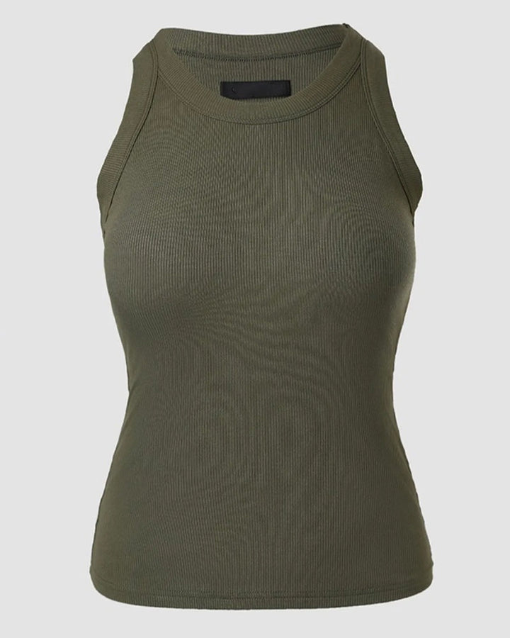 Jellie Ribbed Sleeveless Tank Top