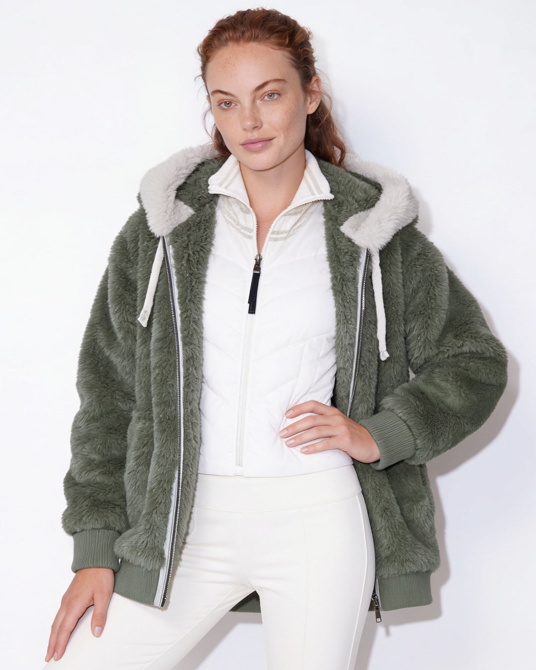 Bellamy Plush Hooded Zip Jacket