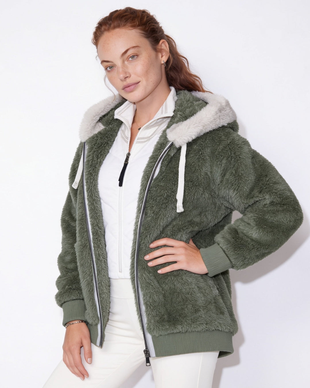 Bellamy Plush Hooded Zip Jacket