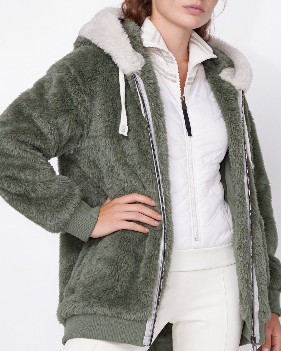 Bellamy Plush Hooded Zip Jacket