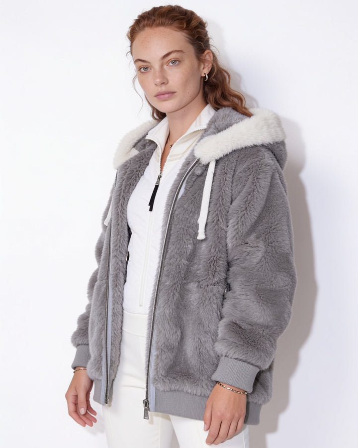 Bellamy Plush Hooded Zip Jacket