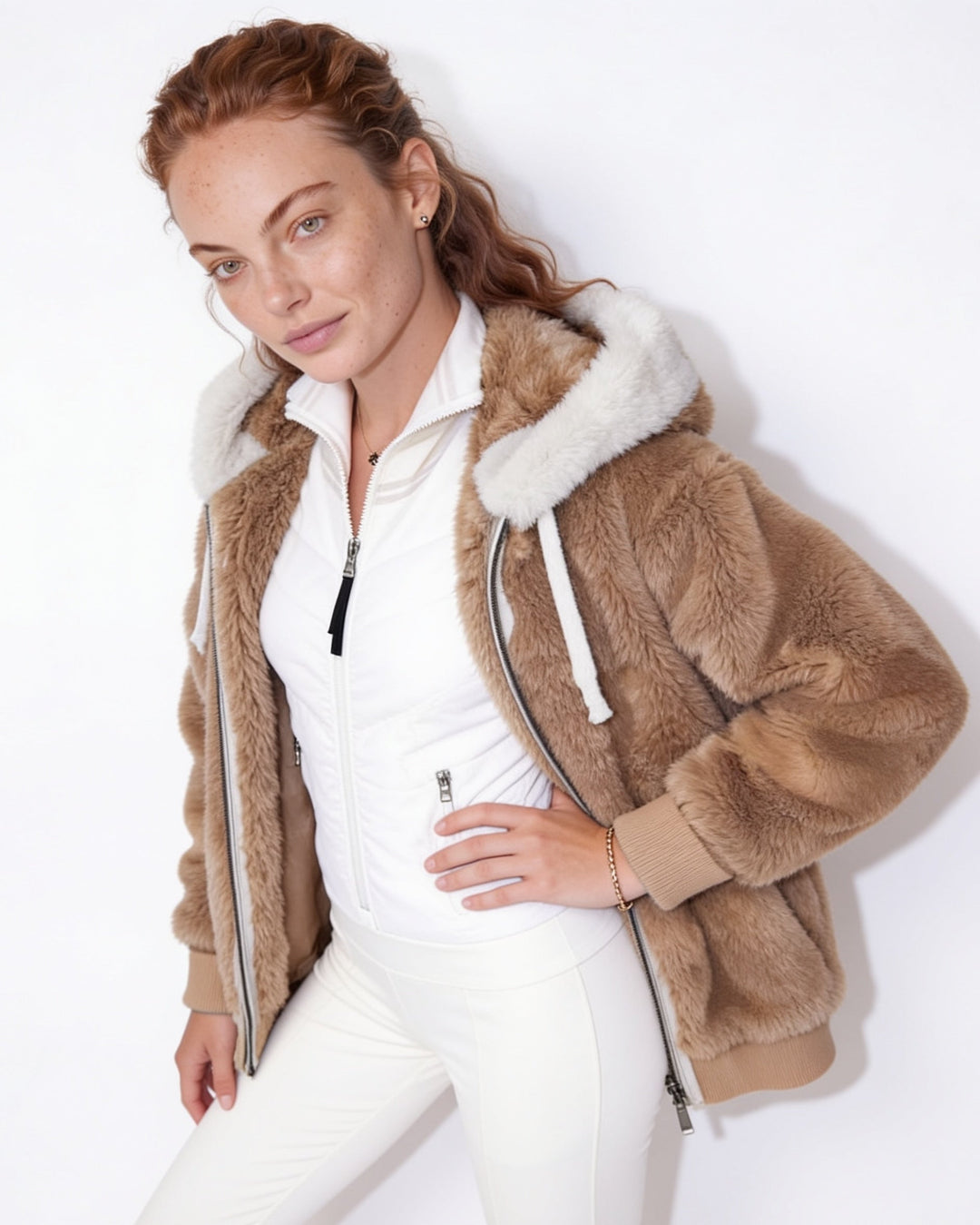 Bellamy Plush Hooded Zip Jacket