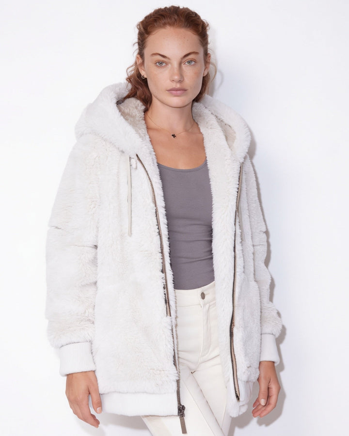 Bellamy Plush Hooded Zip Jacket