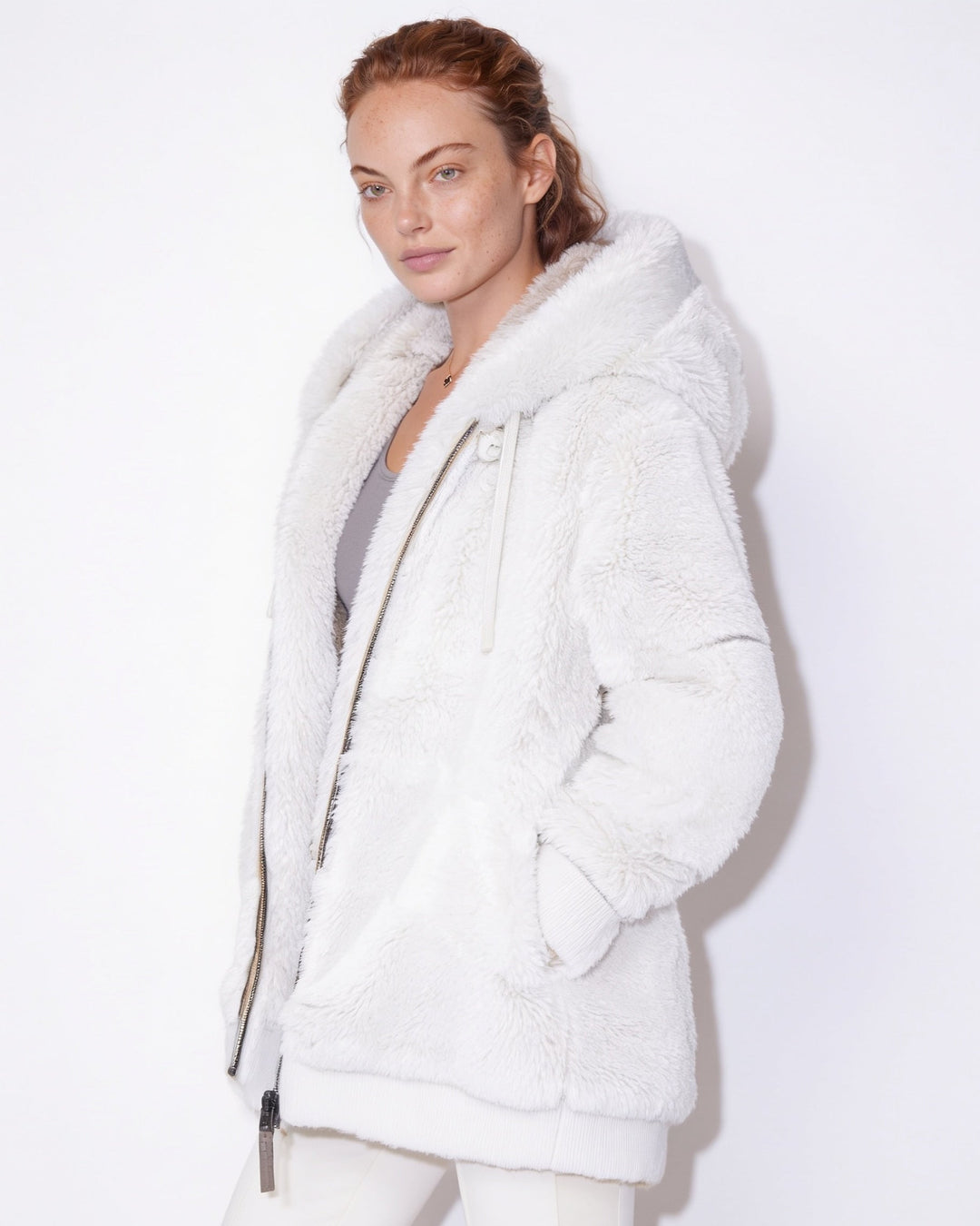 Bellamy Plush Hooded Zip Jacket