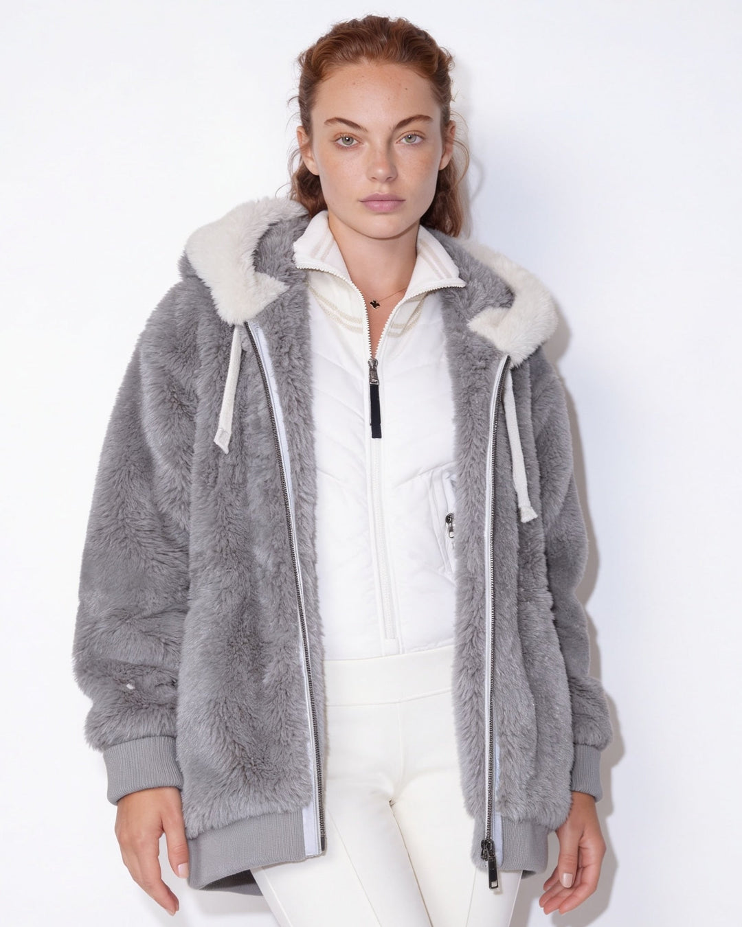 Bellamy Plush Hooded Zip Jacket