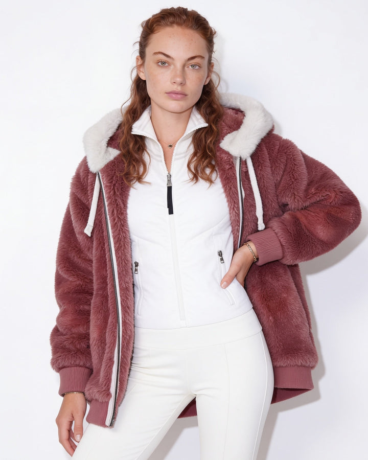 Bellamy Plush Hooded Zip Jacket