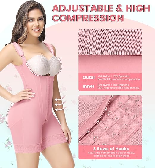 Precy Steel Boned Open-Bust Shapewear Bodysuit