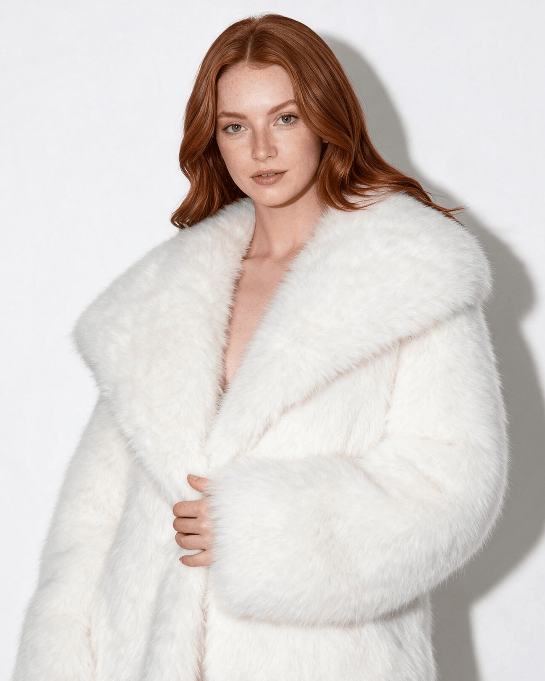 Astoria Plush Collar Cropped Jacket