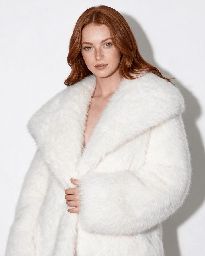 Astoria Plush Collar Cropped Jacket