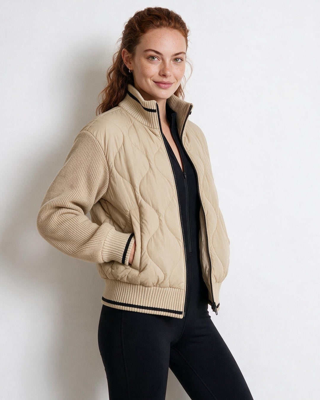 Isela Quilted Sleeve Jacket