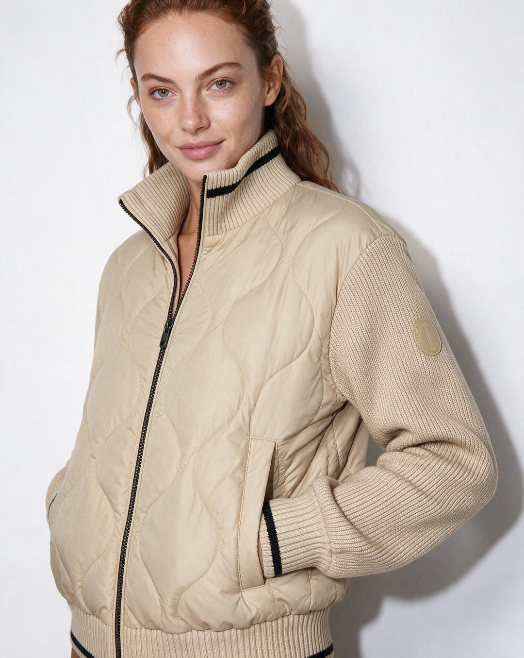 Isela Quilted Sleeve Jacket