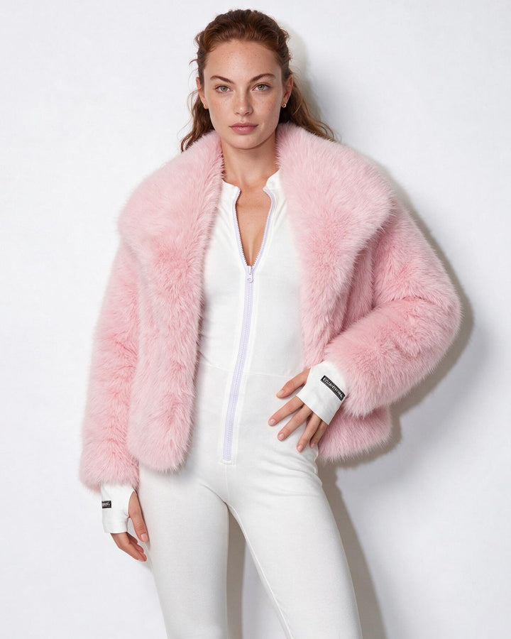 Zoe Oversized Collar Plush Jacket