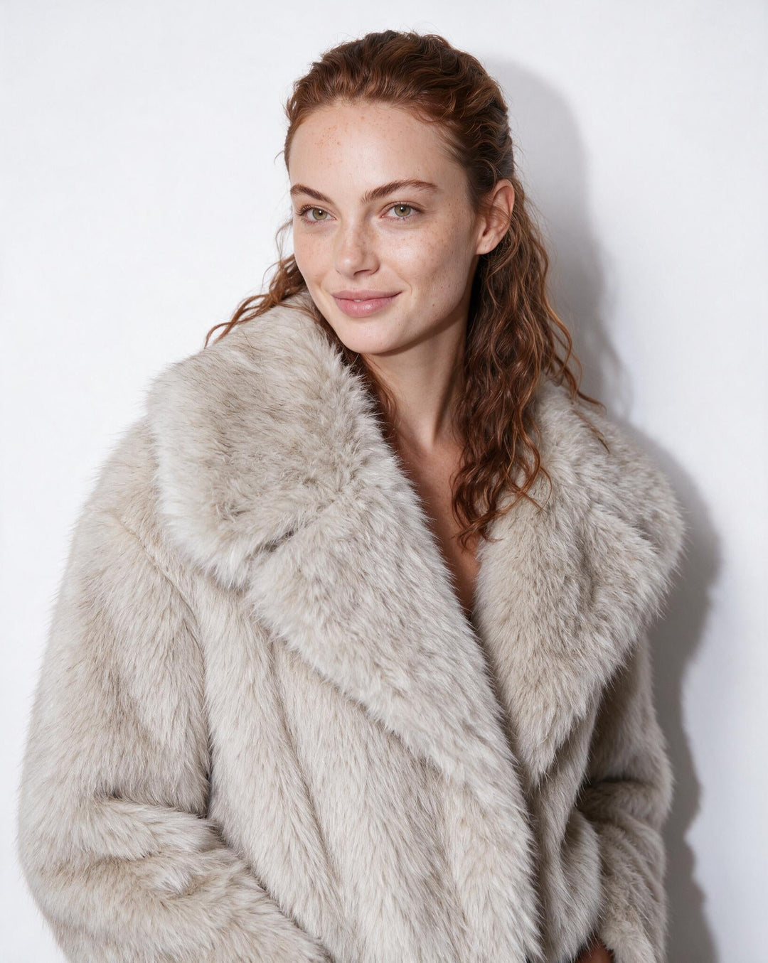 Zoe Oversized Collar Plush Jacket