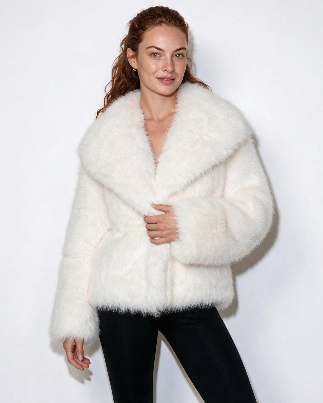 Zoe Oversized Collar Plush Jacket