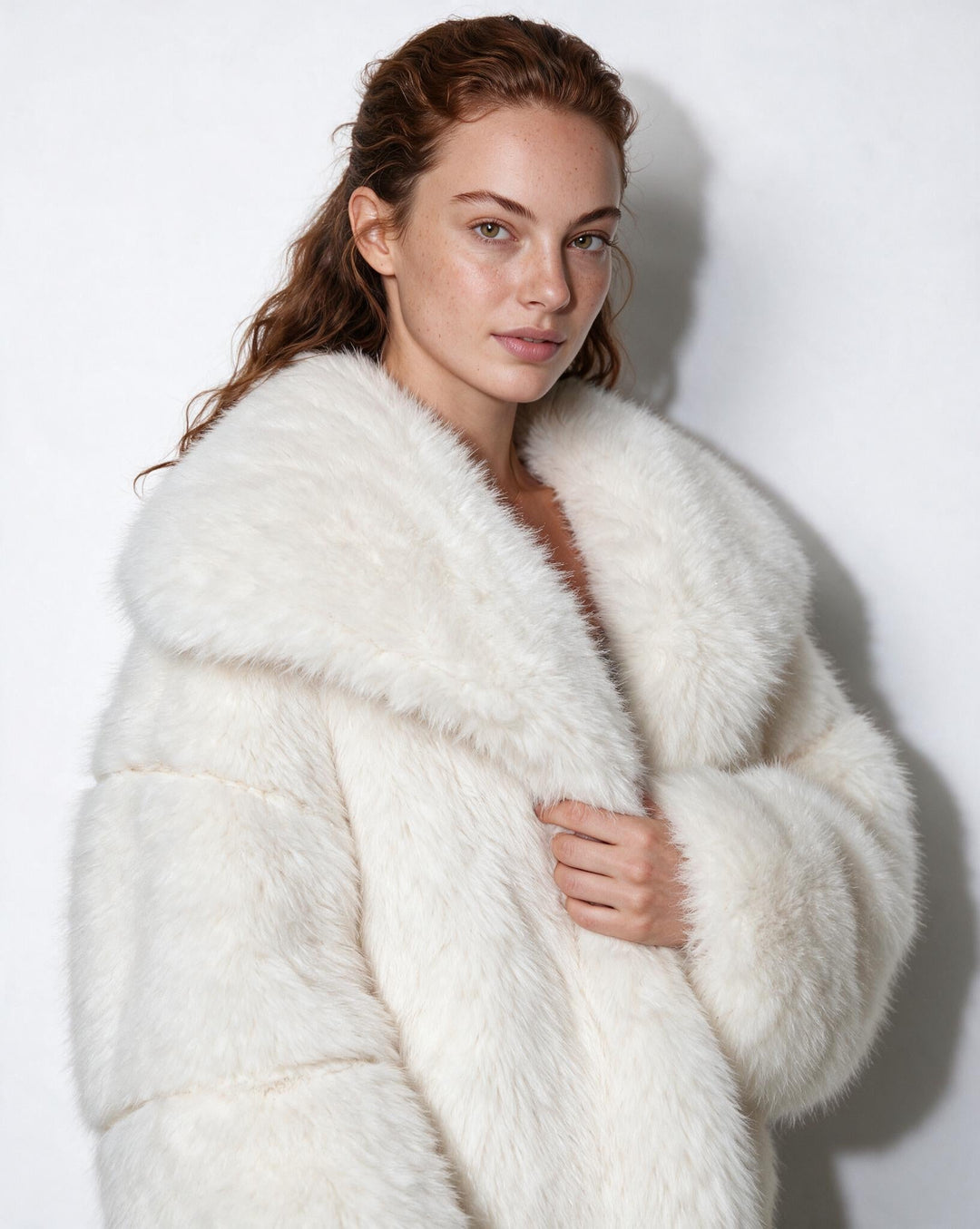 Zoe Oversized Collar Plush Jacket