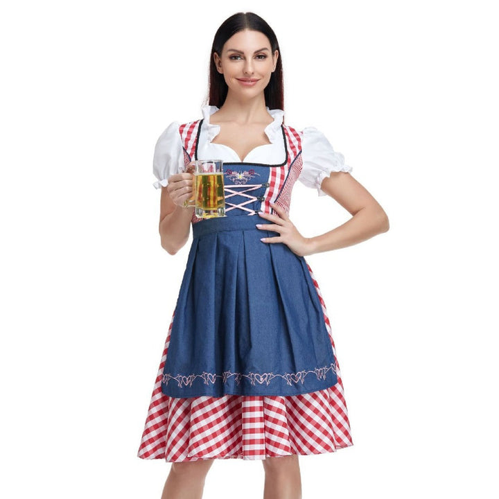 Dagmar Gingham Oktoberfest Dirndl Dress