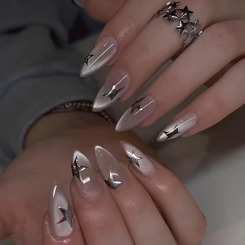 Celestial Cat Eye Press-On Nails