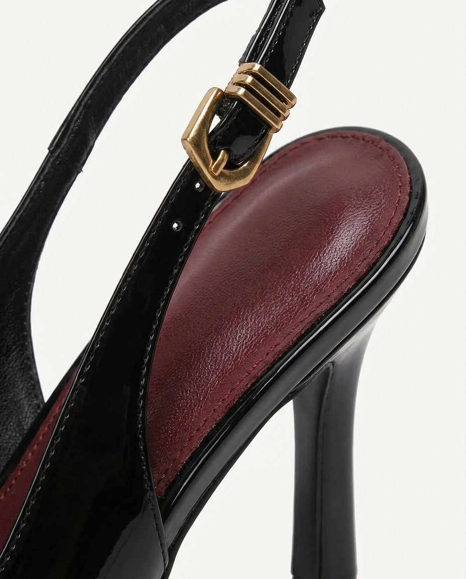 Ivy Pointed Toe Slingback Heels