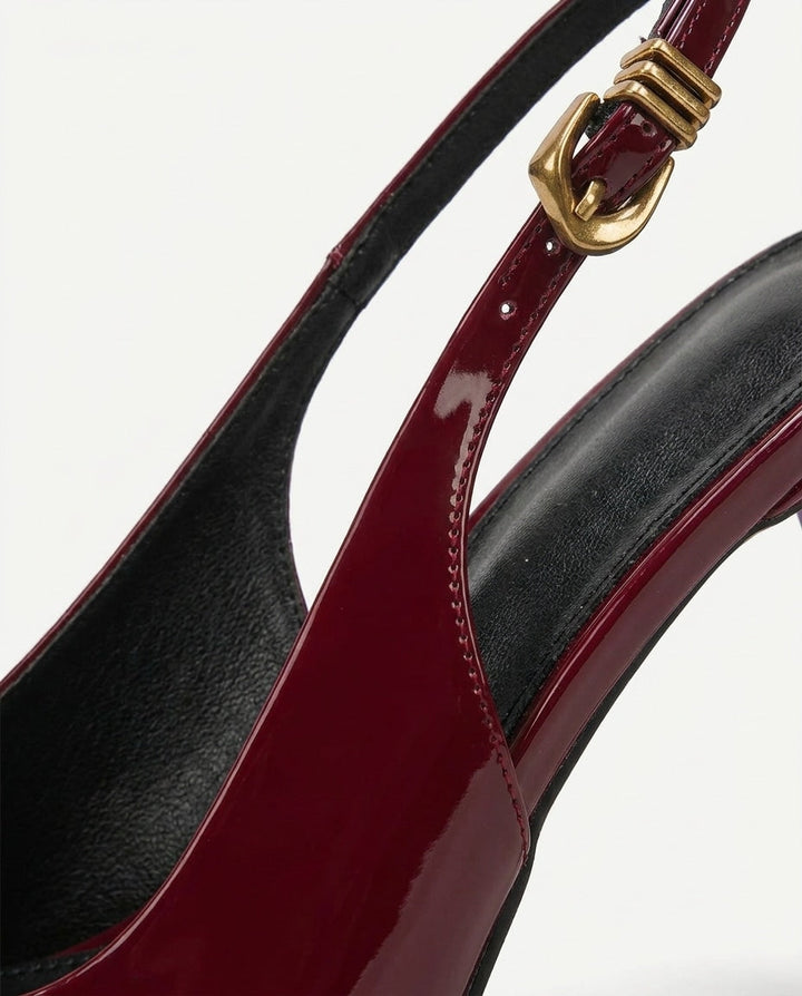 Ivy Pointed Toe Slingback Heels