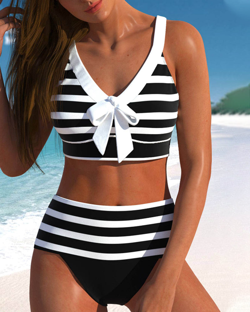 Caroline Stripe Bikini Set