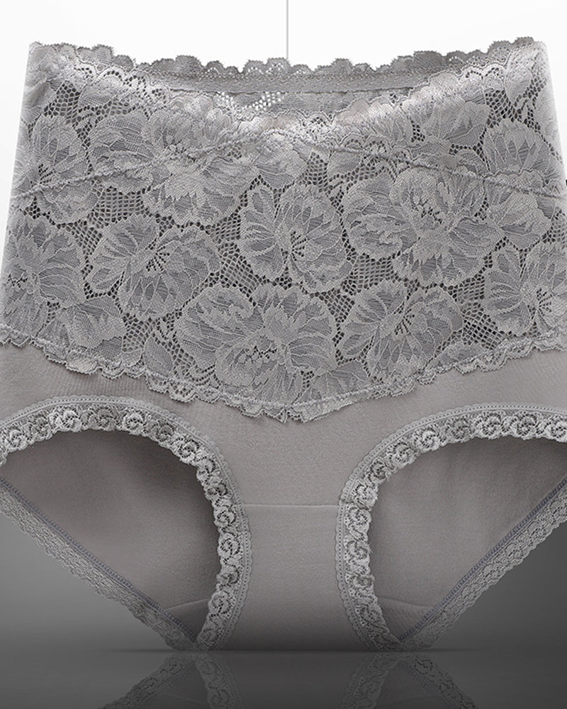 Beth Floral High Waist Brief Panties