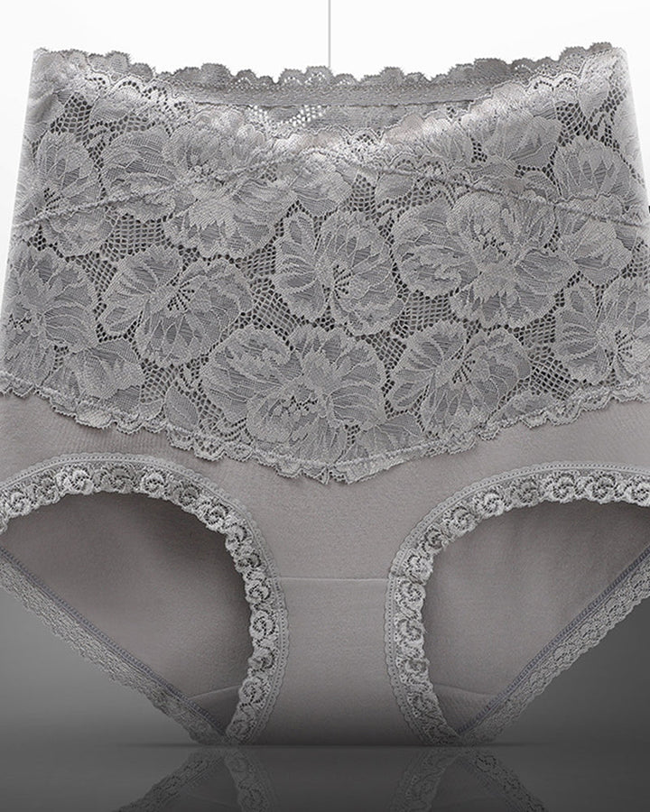 Beth Floral High Waist Brief Panties