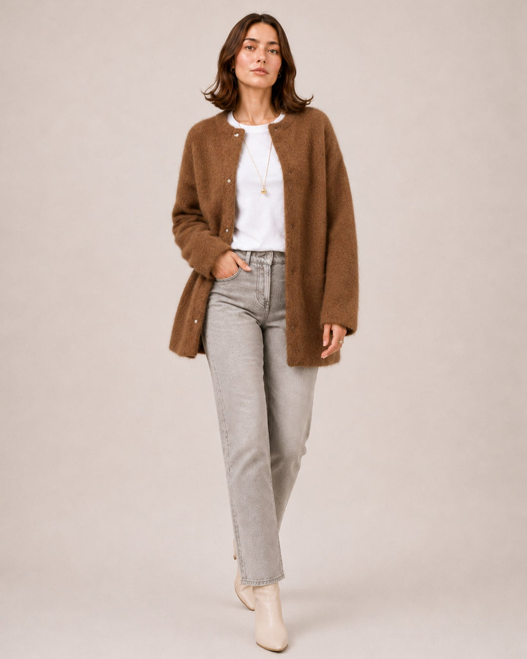 Ornella Refined Longline Cardigan