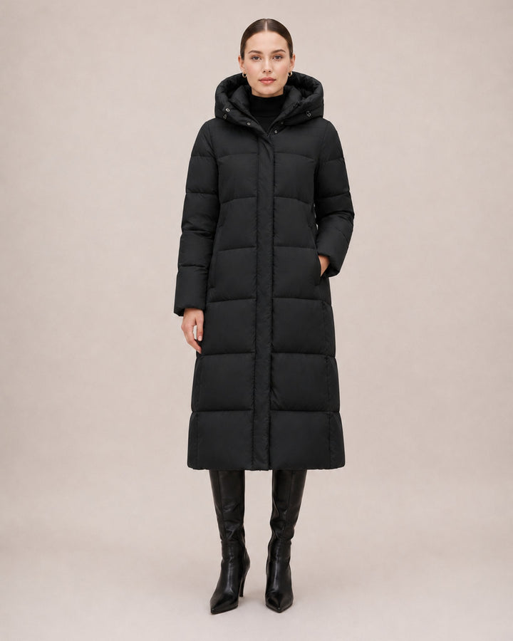 Milena Sculpted Longline Puffer Coat