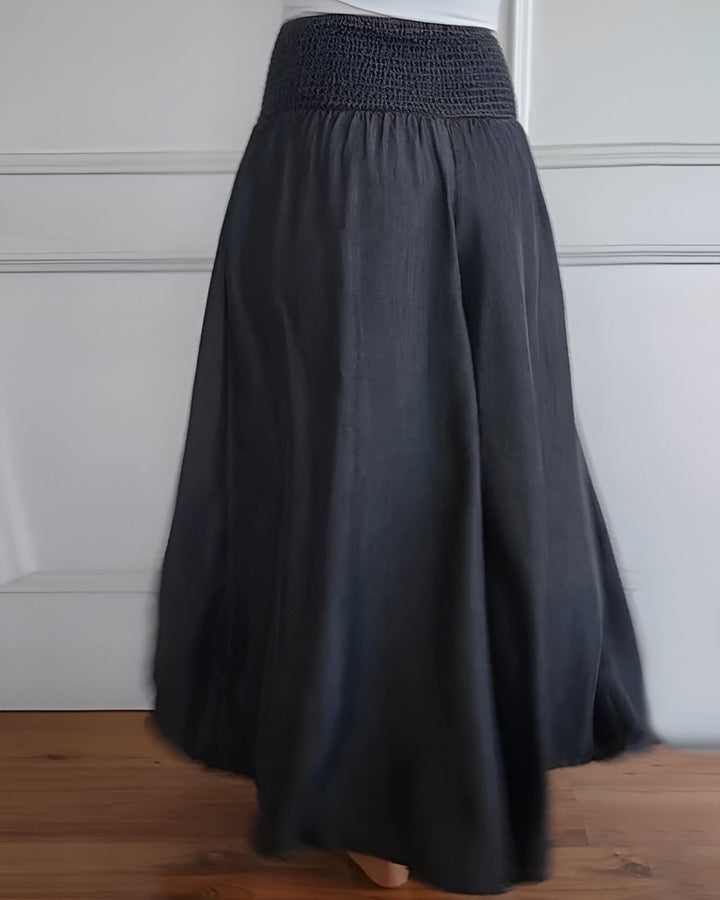 Lorraine Harbor Breeze Smocked Maxi Skirt