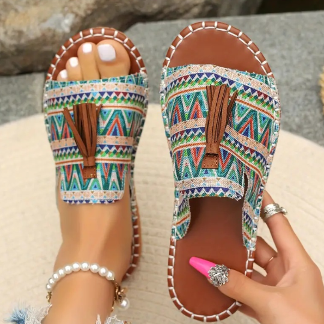 Robin Nomad Tassel Slide Sandals