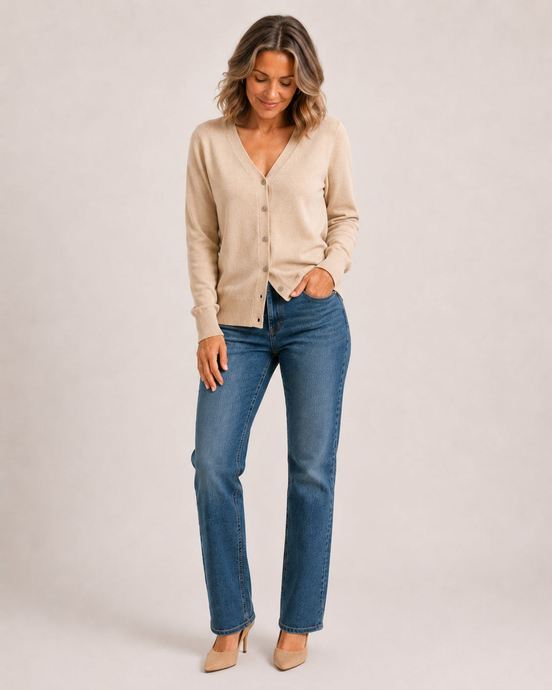 Zora Refined V-Neck Cardigan