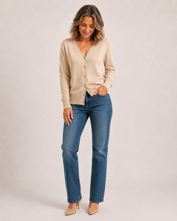 Zora Refined V-Neck Cardigan