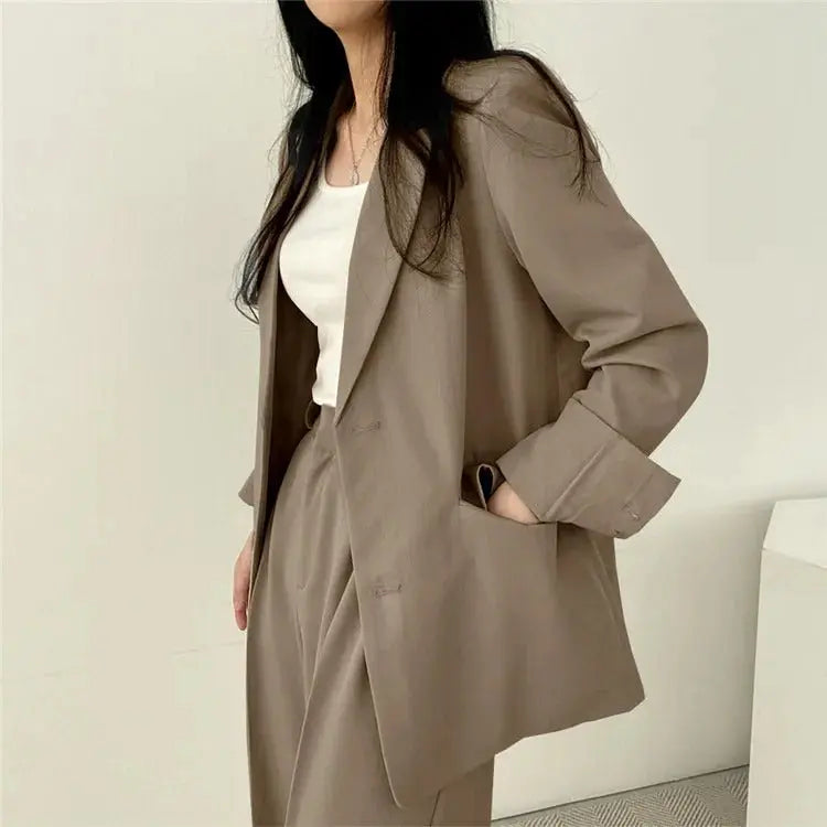 Katherine Essential Tailored Blazer & Wide-Leg Trouser Set