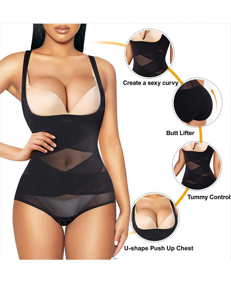 Starr Mesh Contour Shapewear Bodysuit