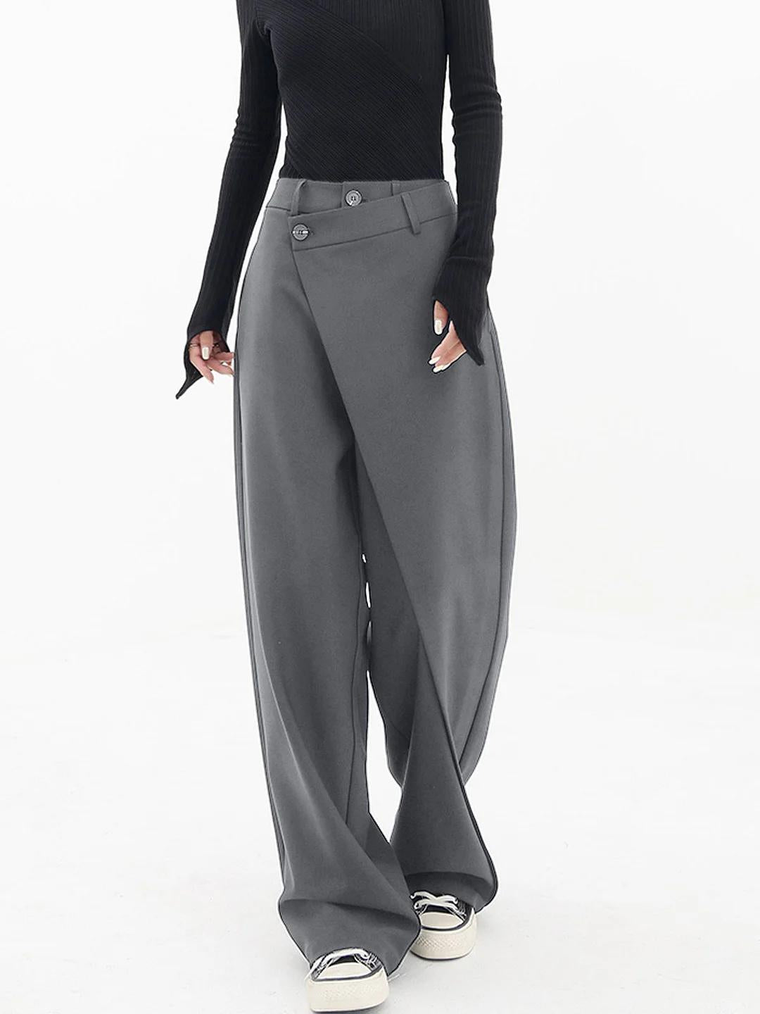 Cleo Wrap Waist Wide Leg Trousers