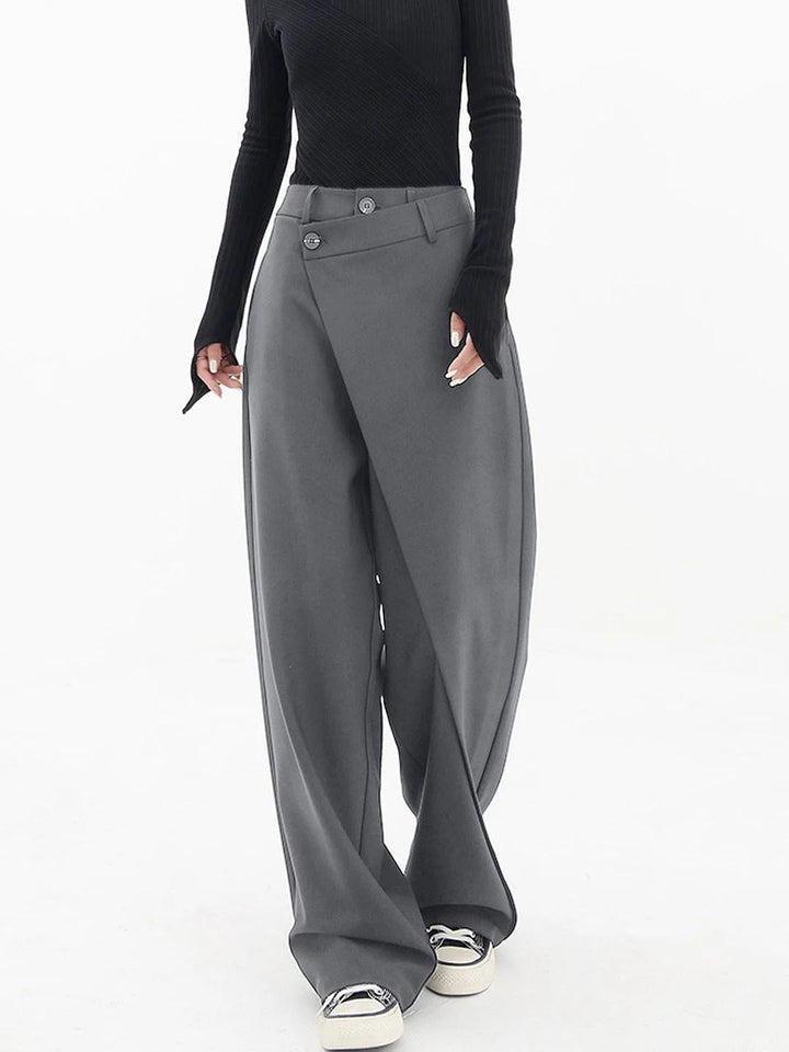 Cleo Wrap Waist Wide Leg Trousers